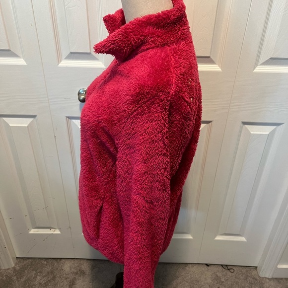 Uni Qulo size L Women's Fleece Jacket in Vibrant Pink - Picture 8 of 16
